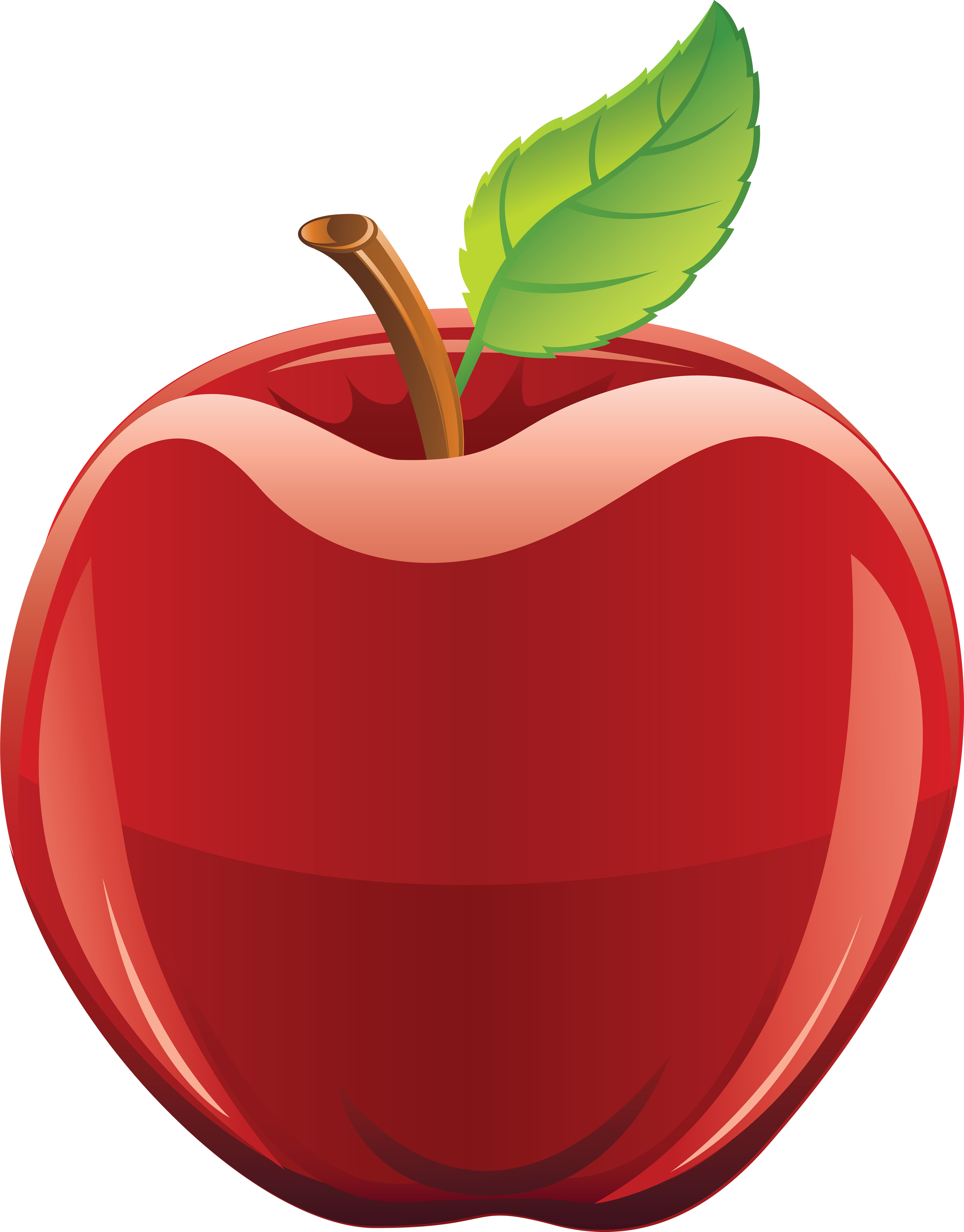 Free Clipart Of Red Apple - Apple Clip Art Png - Free Transparent PNG Clipart Images Download. - Transparent PNG Free Download