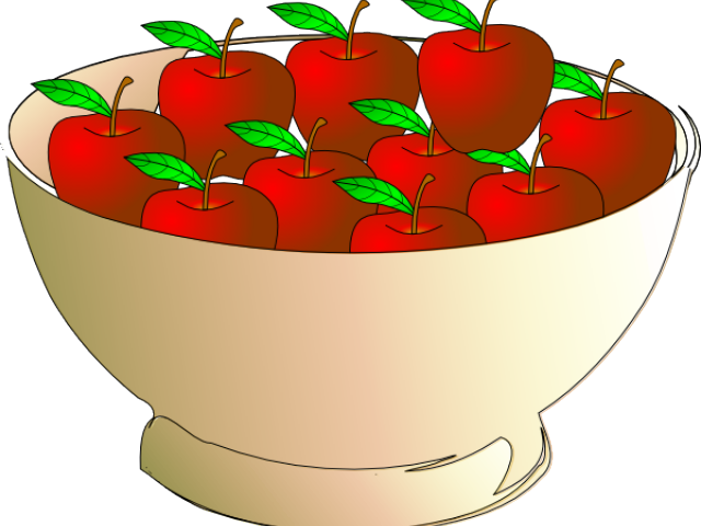 Bowl 10 Apple Clip Art At Clker - Bowl Of Apples Cartoon - Free Transparent PNG Clipart Images Download. - Transparent PNG Free Download