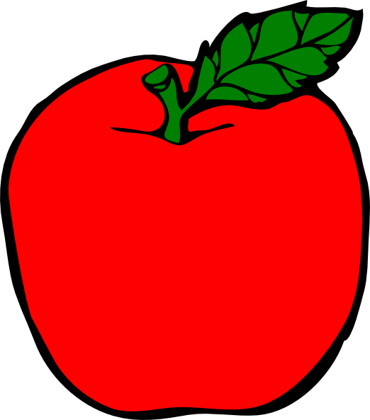 Clipart Of Red Apple Clip Art At Clker Com Vector Online - Red Apple Clipart - Free Transparent PNG Clipart Images Download. - Transparent PNG Free Download
