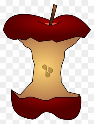 Clipart Apple Core W/ Seeds - Apple Core Clipart Transparent - Free Transparent PNG Clipart Images Download. - Transparent PNG Free Download