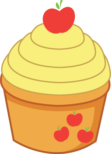 Applejack Cupcake By Shadowfoxgraphics On Deviantart - Apple Muffin Clipart - Free Transparent PNG Clipart Images Download. - Transparent PNG Free Download