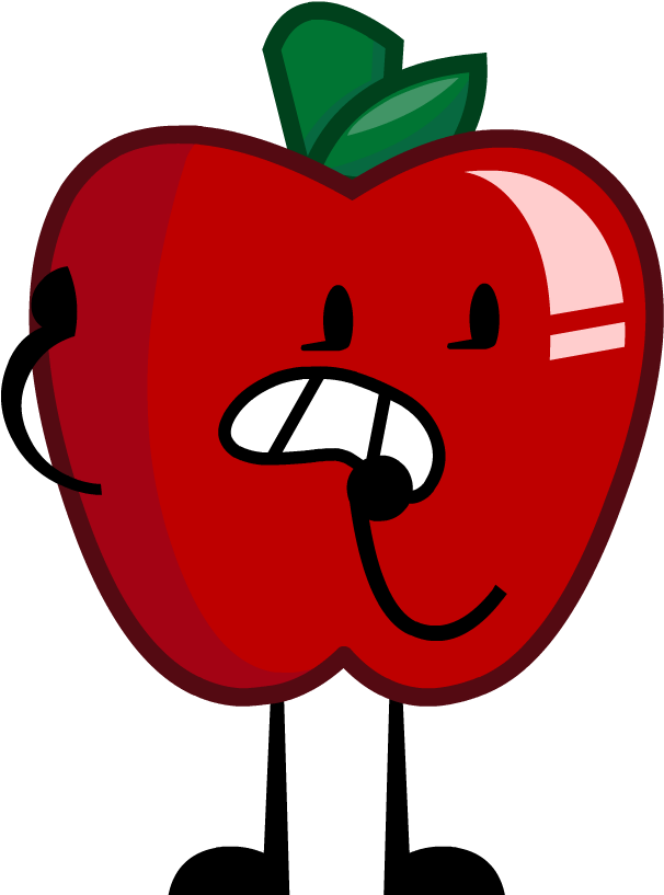 Apple, Labeled The Forgettable, Is A Female Contestant - Inanimate Insanity Apple - Free Transparent PNG Clipart Images Download. - Transparent PNG Free Download