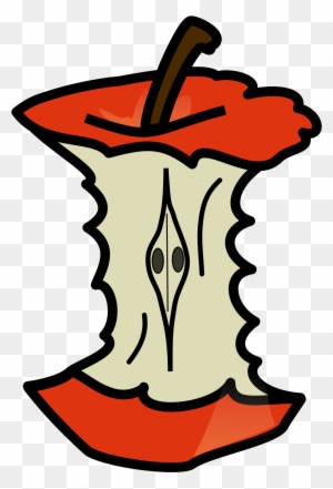Tux Paint Apple Core - Apple Core Clipart - Free Transparent PNG Clipart Images Download. - Transparent PNG Free Download