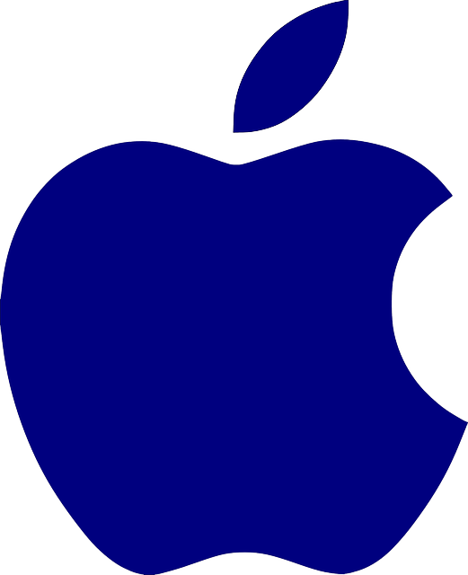 Apple Logo White Clip Art At Clker - Apple Logo Png Blue - Free Transparent PNG Clipart Images Download. - Transparent PNG Free Download