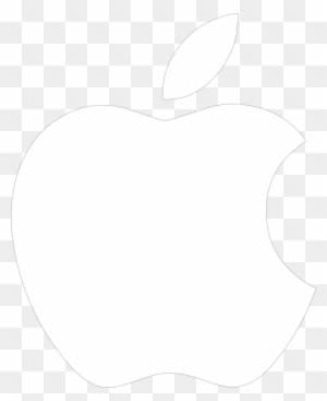 White Apple Logo On Black Background Clip Art - Apple Logo Weiß Png - Free Transparent PNG Clipart Images Download. - Transparent PNG Free Download