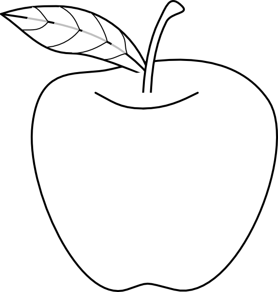Apple Outline - Free Transparent PNG Clipart Images Download. - Transparent PNG Free Download