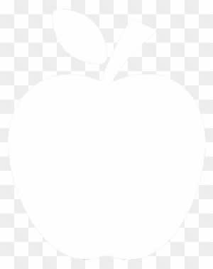 Fruits & Vegetables - White Apple Silhouette - Free Transparent PNG Clipart Images Download. - Transparent PNG Free Download