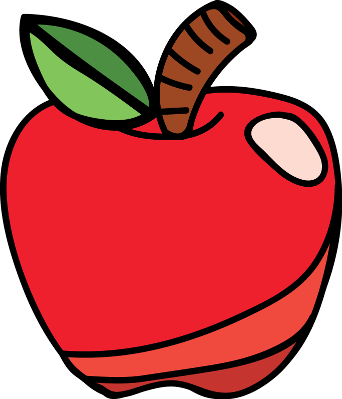 Que Te Como*✿* - Apple Cartoon - Free Transparent PNG Clipart Images Download. - Transparent PNG Free Download