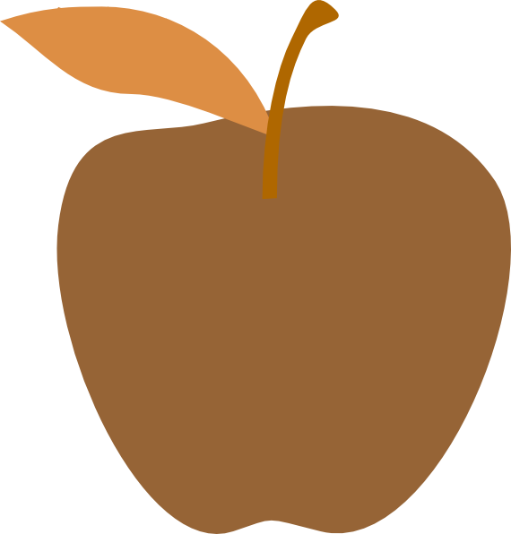 Apple Brown Clip Art - Free Transparent PNG Clipart Images Download. - Transparent PNG Free Download
