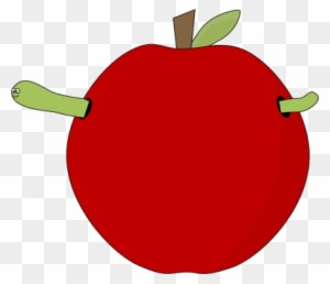 Red Apple And Worm And Worm - Clipart Red Apple Worm - Free Transparent PNG Clipart Images Download. - Transparent PNG Free Download