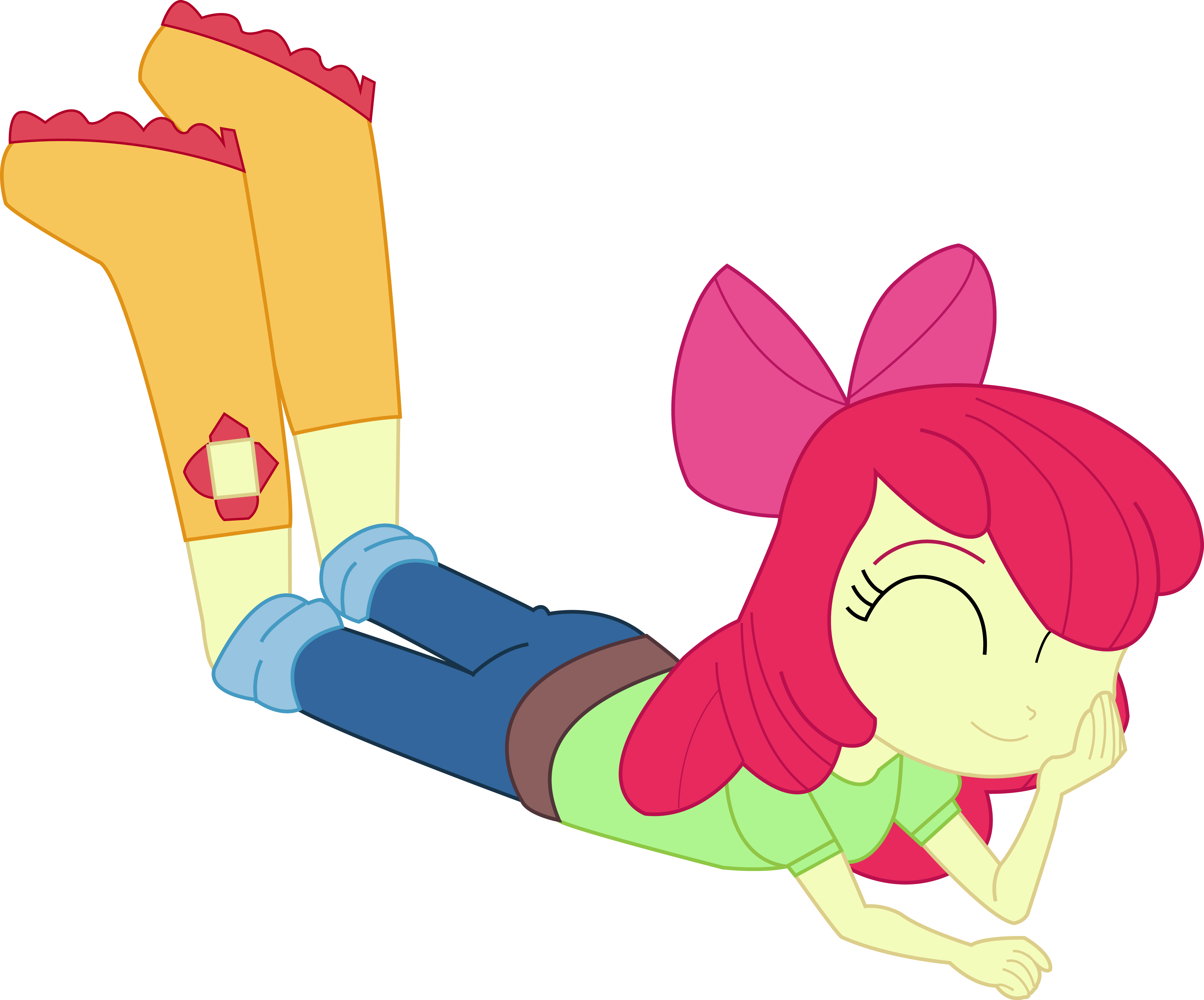 Applebloom Happy Vector By Ytpinkiepie2 - Apple Bloom Equestria Girls - Free Transparent PNG Clipart Images Download. - Transparent PNG Free Download