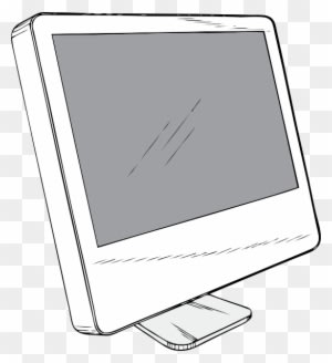 Display - Clipart - Drawing Of An Apple Computer - Free Transparent PNG Clipart Images Download. - Transparent PNG Free Download