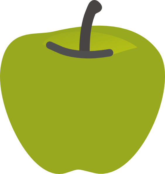 Green Apple 2 Clip Art - Green Apple Png Cartoon - Free Transparent PNG Clipart Images Download. - Transparent PNG Free Download