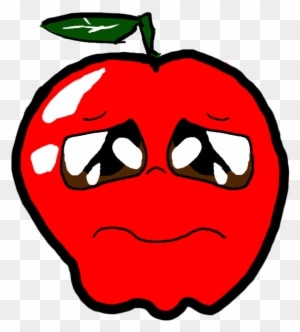 Sad Apple By Sadplz On Deviantart - Sad Apple Png - Free Transparent PNG Clipart Images Download. - Transparent PNG Free Download