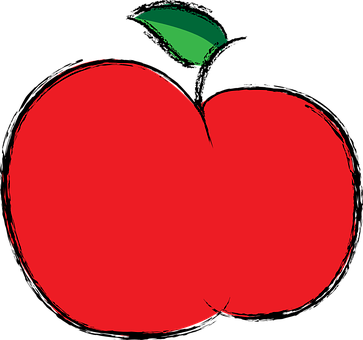Apple Red Fruit Food Eat Color Fresh Apple - Apple Fruit To Color - Free Transparent PNG Clipart Images Download. - Transparent PNG Free Download