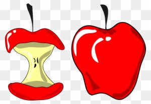 Apple Clip Art 7 - Eaten Apple Clipart - Free Transparent PNG Clipart Images Download. - Transparent PNG Free Download