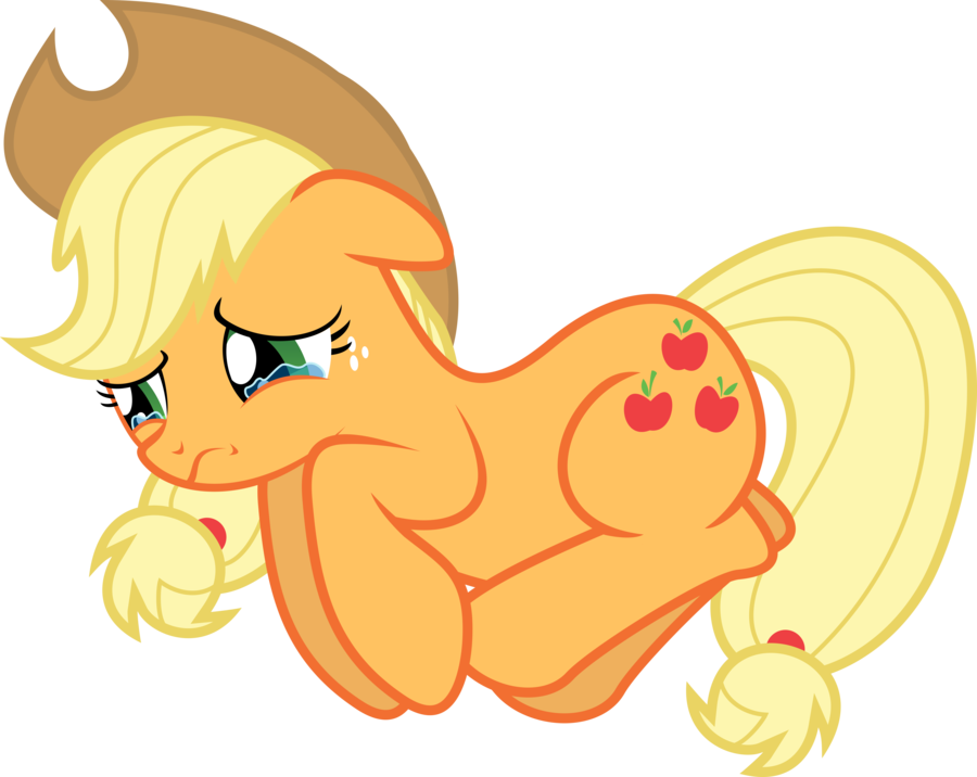 Applejack Crying By Teiptr-d5h2t44 - Apple Jack Crying Badly - Free Transparent PNG Clipart Images Download. - Transparent PNG Free Download