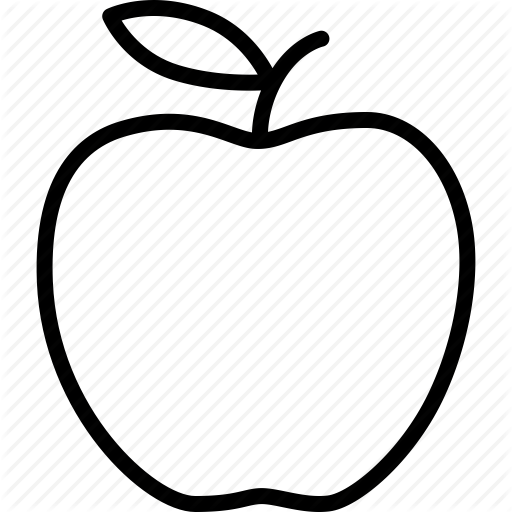 Apple, Big, Education, Food, Fruit, New York, Outline - Apple Outline Transparent Background - Free Transparent PNG Clipart Images Download. - Transparent PNG Free Download