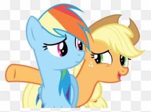 Apple Jack & Rainbow Dash - Free Transparent PNG Clipart Images Download. - Transparent PNG Free Download