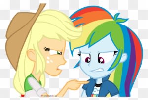 Applejack My Little Pony Equestria Girls Wiki Fandom - Rainbow Dash And Apple Jack Eg - Free Transparent PNG Clipart Images Download. - Transparent PNG Free Download