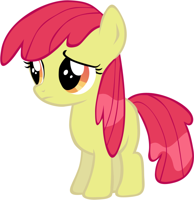 Safe, Simple Background, Solo, Transparent Background, - Apple Bloom Mlp Sad - Free Transparent PNG Clipart Images Download. - Transparent PNG Free Download