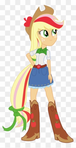 My Little Pony Equestria Girl Rainbow Dash And Applejack - My Little Pony Equestria Girls Apple Jack - Free Transparent PNG Clipart Images Download. - Transparent PNG Free Download