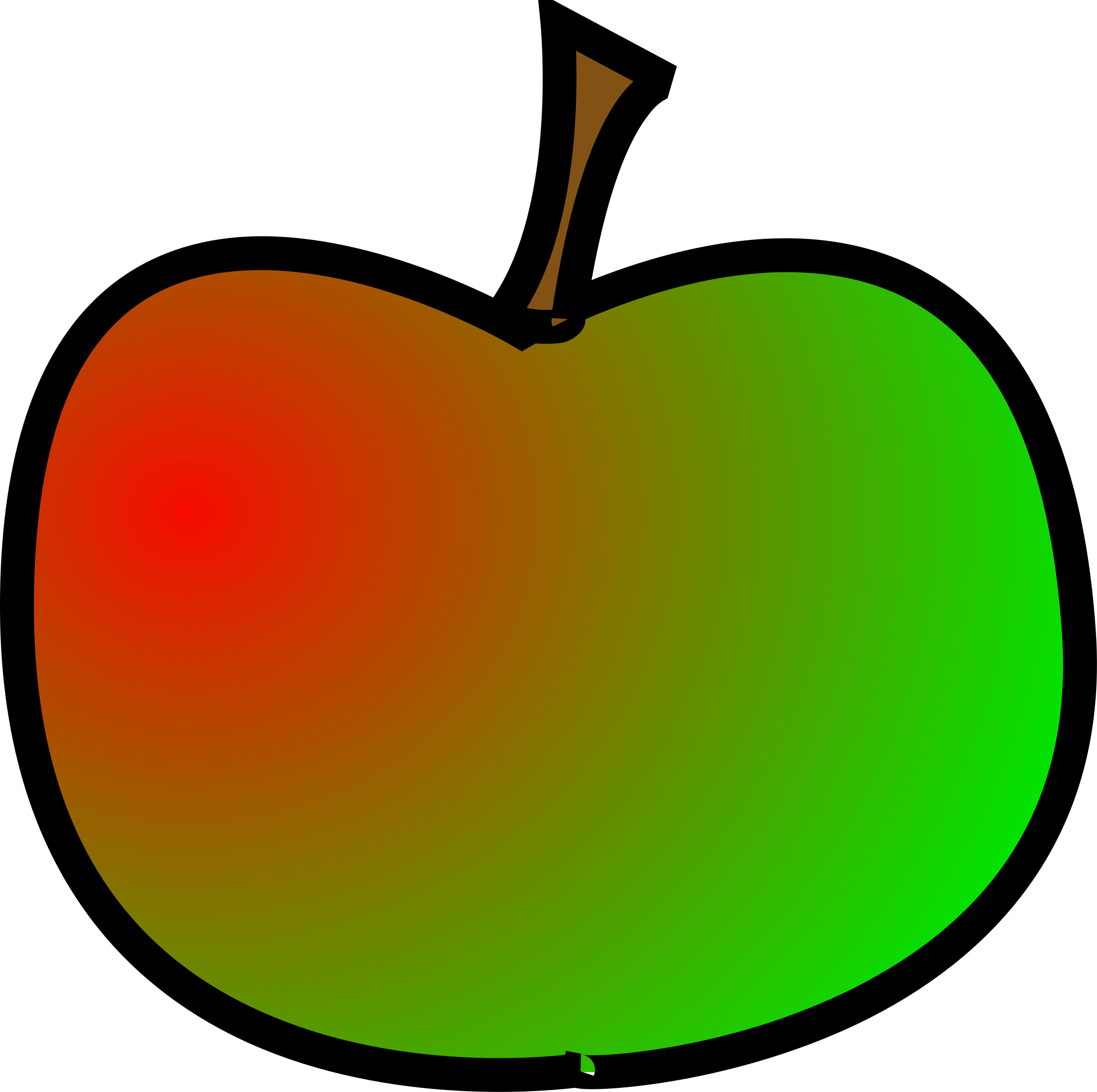Apple By @bogranger, Simple Apple, Created In Inkscape, - Clip Art Red And Green Apple - Free Transparent PNG Clipart Images Download. - Transparent PNG Free Download