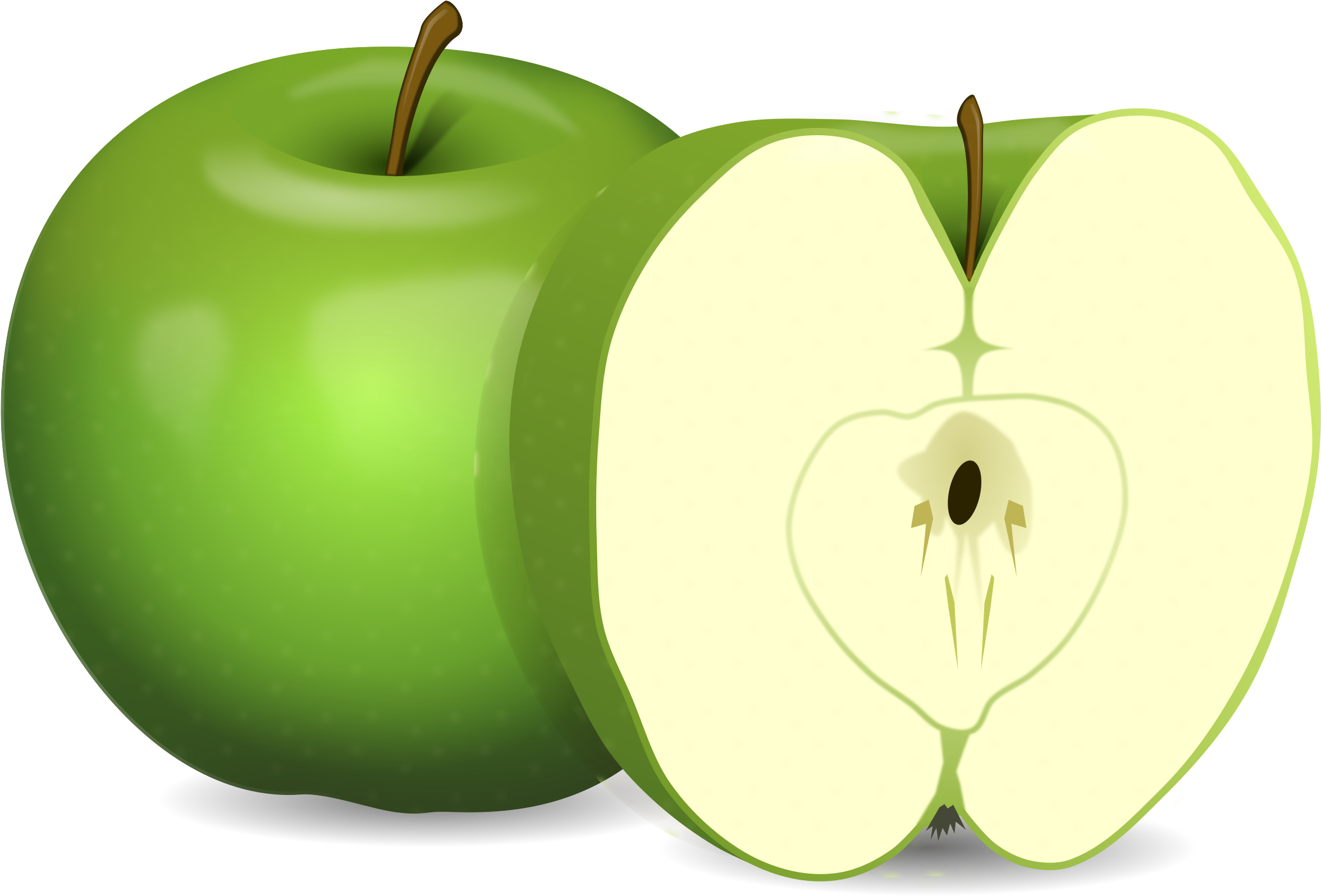 Big Image - Apple Cut In Half Clipart - Free Transparent PNG Clipart Images Download. - Transparent PNG Free Download