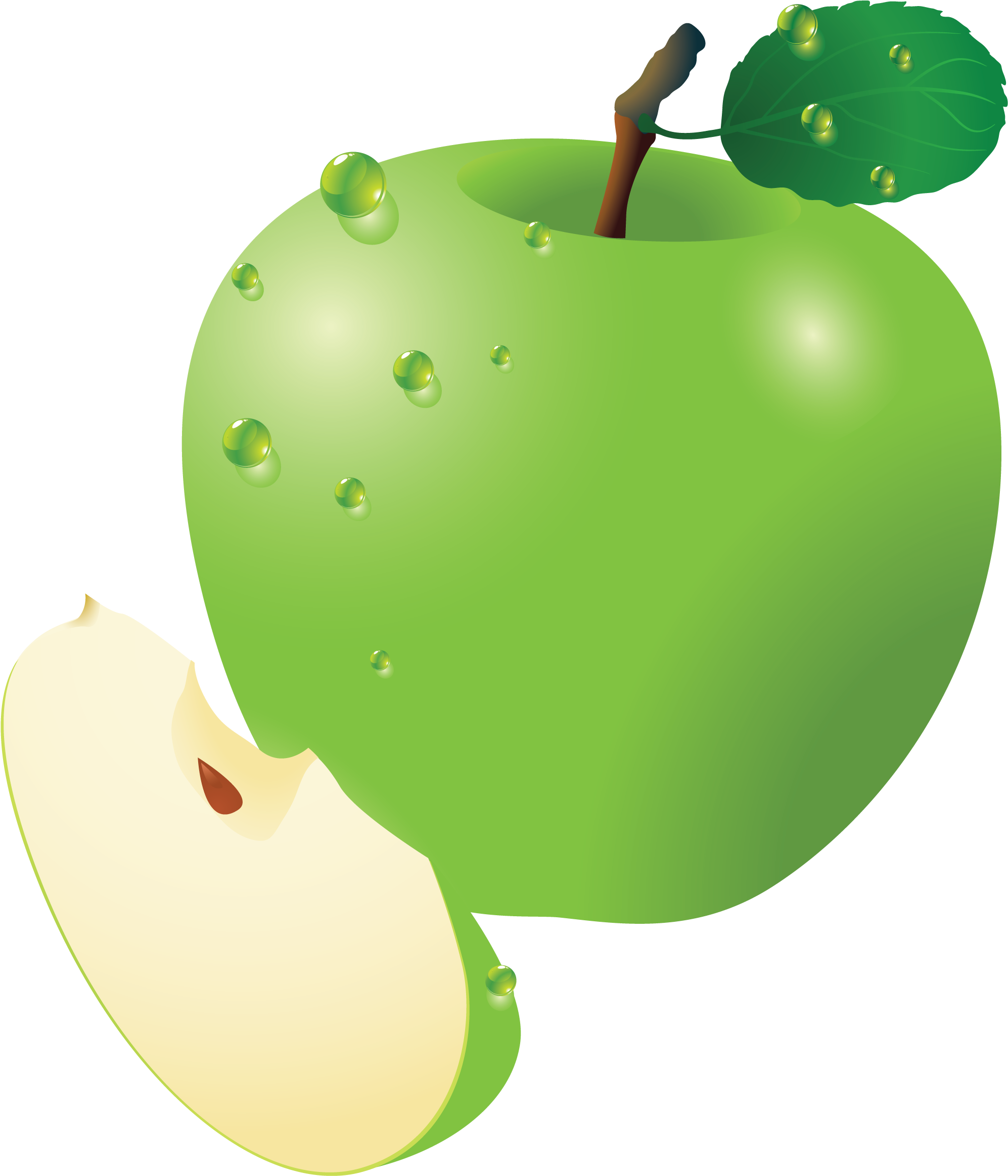 Download Png Image - Green Apple Cartoon - Free Transparent PNG Clipart Images Download. - Transparent PNG Free Download