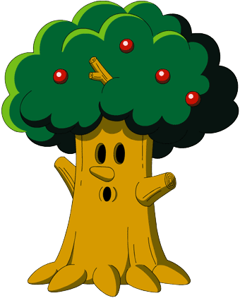 The Forest King First Appeared In Kirby's Dream Land - Apple Tree Clipart With A Face - Free Transparent PNG Clipart Images Download. - Transparent PNG Free Download