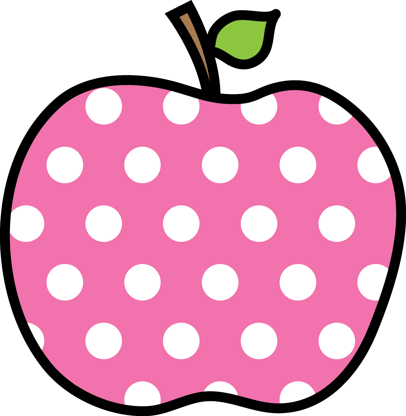 Que Te Como*✿* - Polka Dot Apple Clipart - Free Transparent PNG Clipart Images Download. - Transparent PNG Free Download