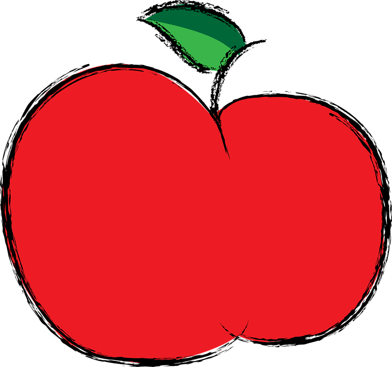 Cute Apple Cliparts - Apple Fruit To Color - Free Transparent PNG Clipart Images Download. - Transparent PNG Free Download