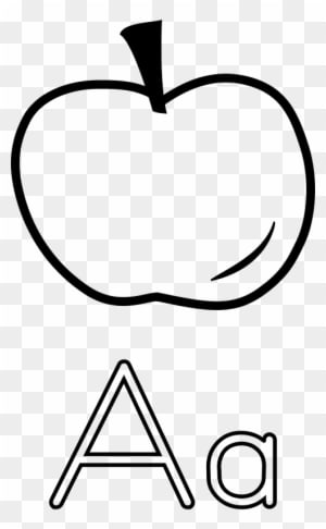 Free A Is For Apple - Letter A With Apple - Free Transparent PNG Clipart Images Download. - Transparent PNG Free Download