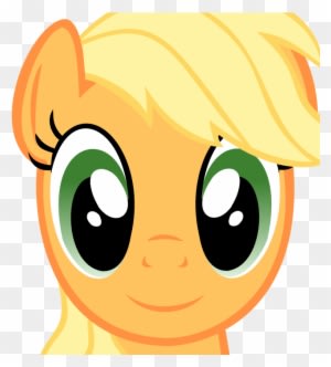 Applejack Face By Maybyaghost - Apple Jack My Little Pony Face - Free Transparent PNG Clipart Images Download. - Transparent PNG Free Download