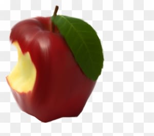 Bitten Apple Png By Moonglowlilly - Bitten Red Apple - Free Transparent PNG Clipart Images Download. - Transparent PNG Free Download