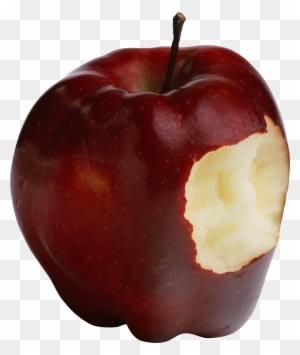 Red Apple Nine - Bitten Apple Transparent Background - Free Transparent PNG Clipart Images Download. - Transparent PNG Free Download