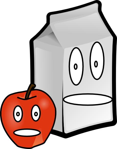 Apple And Milk Clip Art - Milk And Apple Cartoon - Free Transparent PNG Clipart Images Download. - Transparent PNG Free Download