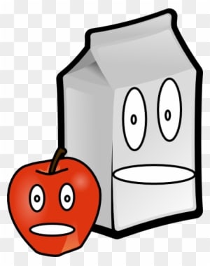 Apple And Milk Clip Art - Milk And Apple Cartoon - Free Transparent PNG Clipart Images Download. - Transparent PNG Free Download