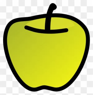 Green Apple 2 Clip Art At Clker - Draw A Green Apple - Free Transparent PNG Clipart Images Download. - Transparent PNG Free Download