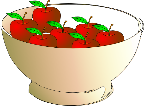 Bowl 7 Apples Clip Art - 2 Apples In A Bowl - Free Transparent PNG Clipart Images Download. - Transparent PNG Free Download