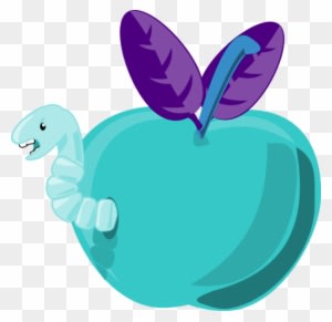 Silhouette Worm Cliparts - Transparent Background Of Cartoon Apple - Free Transparent PNG Clipart Images Download. - Transparent PNG Free Download