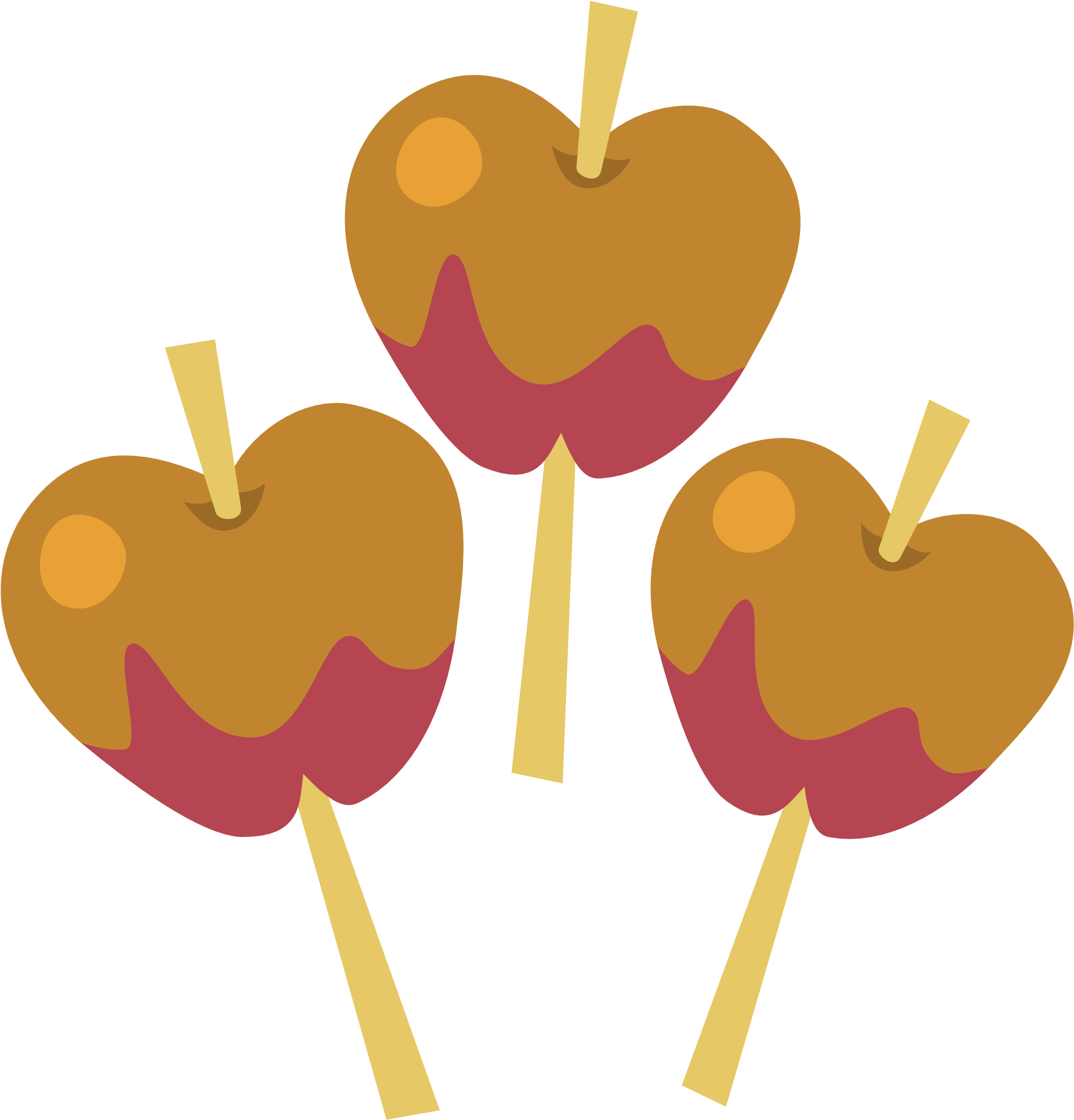 Clipart Of Caramel Apple Lolli - My Little Pony Cutie Mark Apple - Free Transparent PNG Clipart Images Download. - Transparent PNG Free Download
