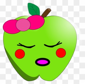 Sleeping Apple Clip Art At Clker - Sleeping Apple Clipart - Free Transparent PNG Clipart Images Download. - Transparent PNG Free Download