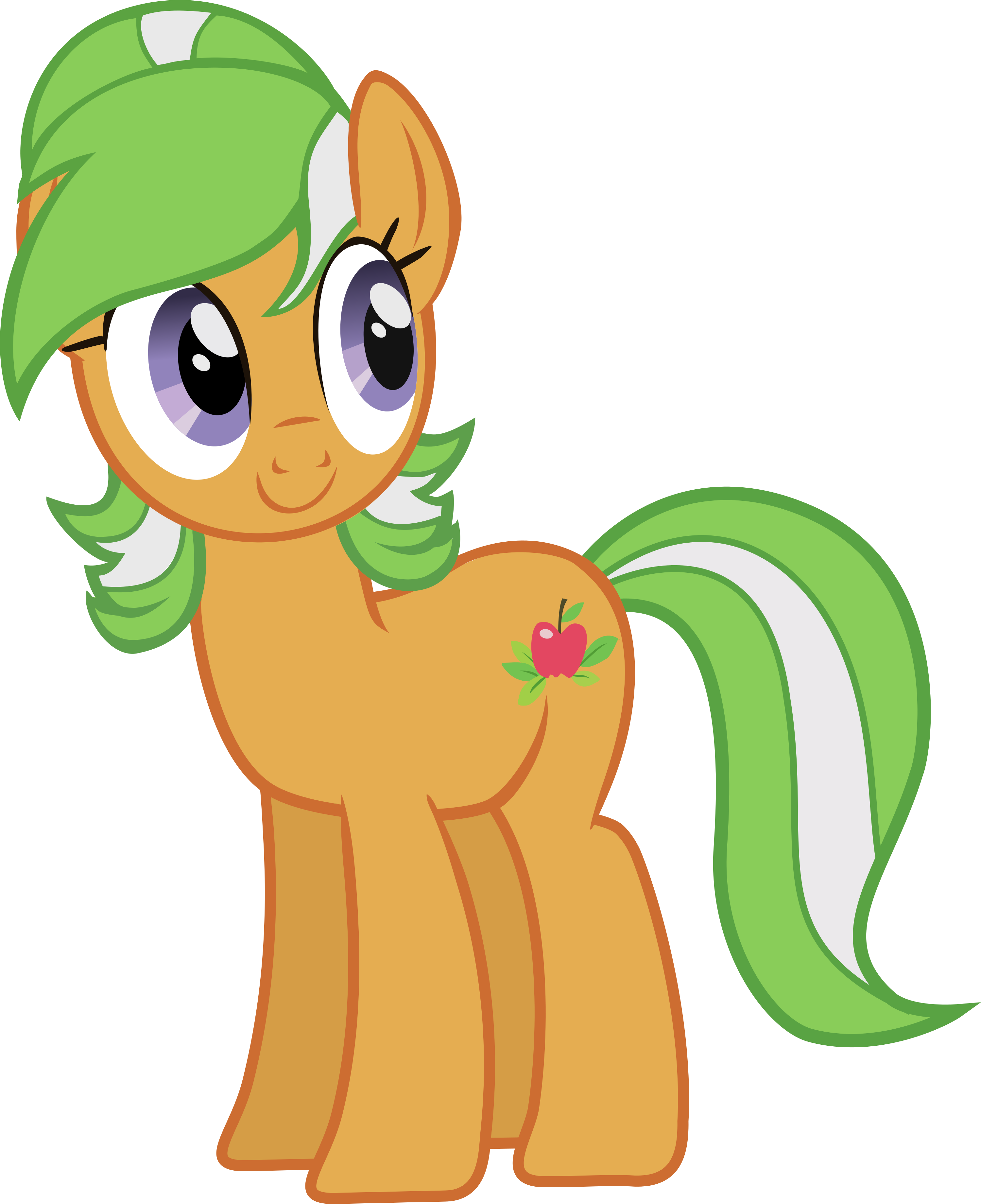 Apple Leaves With Legs By Sarxis On Deviantart - My Little Pony Apple Leaves - Free Transparent PNG Clipart Images Download. - Transparent PNG Free Download