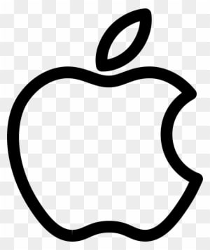 Apple Bitten Outlined Logo Comments - Apple Logo Outline Vector - Free Transparent PNG Clipart Images Download. - Transparent PNG Free Download