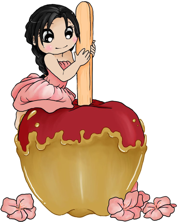 Caramel Apple By Art Forarts Sake - Drawing Of Caramel Candy Apple - Free Transparent PNG Clipart Images Download. - Transparent PNG Free Download