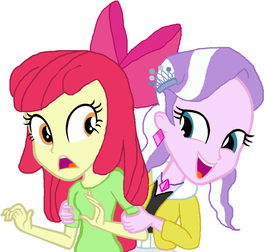 Hello Applebloom -diamond Tiara By Ktd1993 - Apple Bloom And Diamond Tiara - Free Transparent PNG Clipart Images Download. - Transparent PNG Free Download