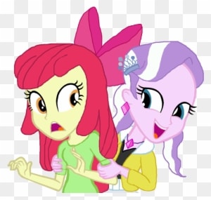 Hello Applebloom -diamond Tiara By Ktd1993 - Apple Bloom And Diamond Tiara - Free Transparent PNG Clipart Images Download. - Transparent PNG Free Download