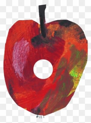 Eric - Carle - Very Hungry Caterpillar Apple - Free Transparent PNG Clipart Images Download. - Transparent PNG Free Download