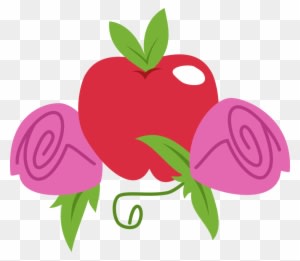 Apple Rose Cutie Mark By Allycatblu Apple Rose Cutie - Apple Cutie Mark - Free Transparent PNG Clipart Images Download. - Transparent PNG Free Download